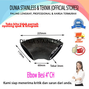 Elbow besi 4"