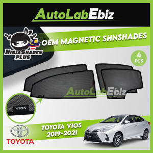 Toyota Vios 2019-2022 NinjaShades Plus OEM Magnetic Car Sunshades (4pcs/set)