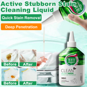 Clothes Stubborn Stain Cleaner Stains Grease Oil Removal Color Safe Laundry Detergent Booster High-Efficiency Deep Cleaning