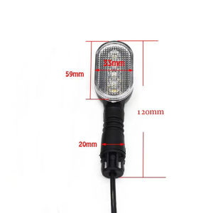 1pair 36V 48V 60V 72V LED Ebike Rear Turn Signal Light 2 Color Electric Bicycle Tail Light