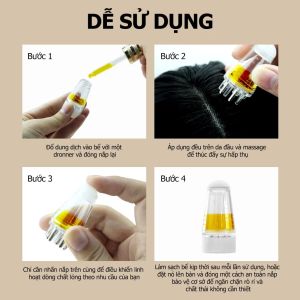 Lược Đi Tinh Chất Da Đầu 10 Đầu Bi 6ml | Dụng Cụ Thoa Serum Tóc Massage Chân Tóc Tiện Dùng Tại Nhà