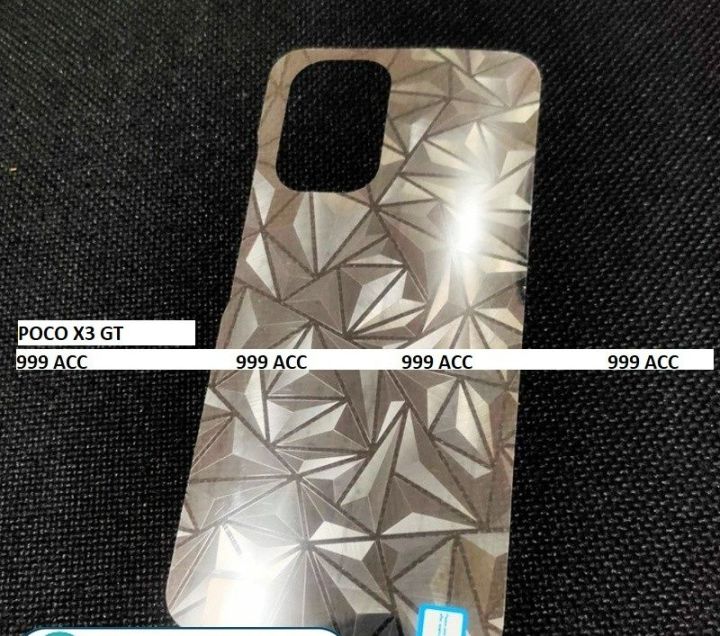 XIAOMI POCOPHONE X3 GT POCO X3 GT ANTI GORES BELAKANG SKIN DIAMOND GARSKIN ANTI JAMUR MOTIF 3D GLITTER SPIRAL PELINDUNG BELAKANG BODY ANTI JAMURAN