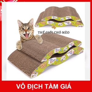 Bàn Cào Móng Giải Trí Cho Mèo bằng Bìa Carton ( giao màu ngẫu nhiên )