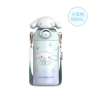 Sanrio insulated cup 316 New stainless steel cup cute and stylish featuring a cinnamon dog design perfect for girls with a straw ins