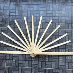 xpkQ 32cm 13 Fan Handles Handmade Antique Folding Fan Ribs Bone H5K8Q
