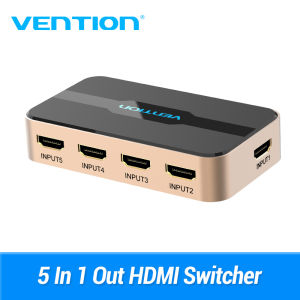 【COD】Vention HDMI Splitter 5 Input 1 Output HDMI Switch 5x1 for XBOX 360 PS4 Smart Android HDTV 4K 5 in 1 out HDMI Switcher Adapter