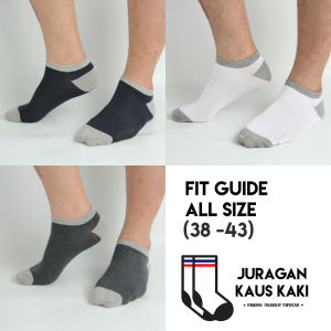 Juragan Kaus Kaki - Kaos Kaki Pendek Mata Kaki Polos Dua Warna Katun Impor Grosir Termurah