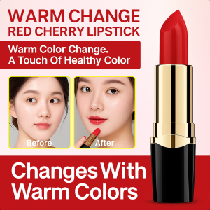 Healthy Lipstick Changes Color According to Body Temperature Doesnt Stick to Glass Natural Ingredients Long-Lasting Color Moisturizing