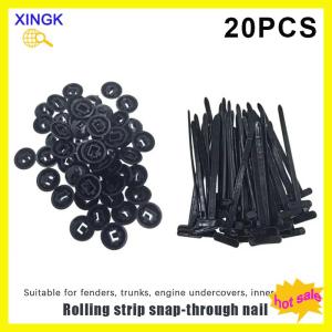 XINGK 20-300PCS Nylon Cable Tie Buckle Universal Car Trunk Engine Guard Panel Wire Management Secure Replacement Clip