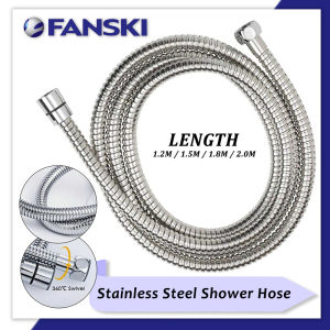 HSB 1.2M/1.5M/1.8M / 2M Stainless Steel Shower Hose (Brass Nut) Flexible Hose for Bidet Bathroom