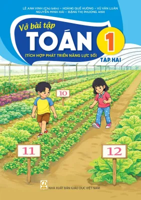 Sách - Vở bài tập Toán 1 - Tập 2 Hai (Tích hợp phát triển năng lực số Kết Nối Tri Thức) - bán kèm bao sách
