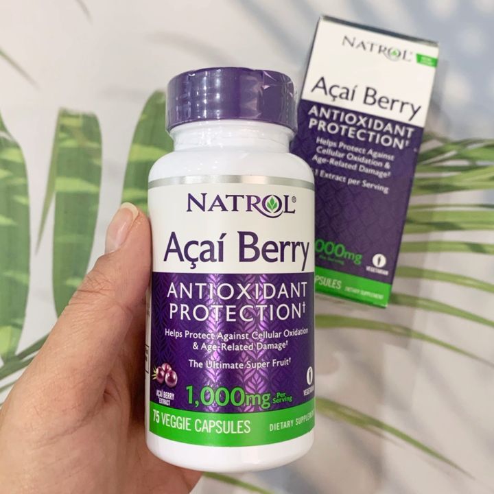 อาซาอิเบอร์รี่ Acai Berry Antioxidant Protection 1,000mg 75 Veggie Caps