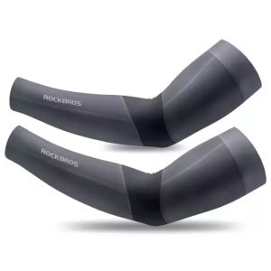 【Giao hàng địa phương】ROCKBROS Ống Tay Vải Viscose cho nam nữ chống UV thoáng khí xe máy cánh tay tay áo qucik-khô Mồ Hôi Cánh tay bìa thoải mái đi xe đạp câu cá tay áo