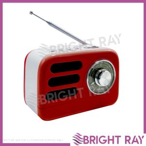 WIRATA LT-2008 Rechargeable Radio Retro Sytle Radio FM Radio Support Micro TF Card and USB MP3 Player Portable Radio
