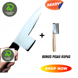 Alat bantu pembuka batok kelapa + pengupas batok kelapa/kulit ketela (bonus pisau pengupas)