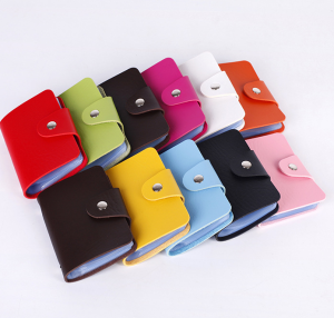 24Slots PU Leather Cards Holder Card IC Driving License Mini Organizer Wallet Purse Beg Simpan Kad卡包