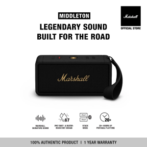 Marshall MIDDLETON Portable Wireless Bluetooth Bass Outdoor Subwoofer Microphone Hifi 3D Surround Sound IP67 USB TF Card