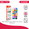 Deli Watercolor Paint 21 Colors EC20-21 [79EC20-21]. 