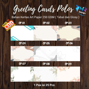 Kartu Ucapan Polos / Greeting Card Polos / Gift Card / Card Souvenir / Bisa Costum Kartu Ucapan Ulang Tahun / Wisuda / Wedding / Kartu Ucapan Terima Kasih Olshop dll