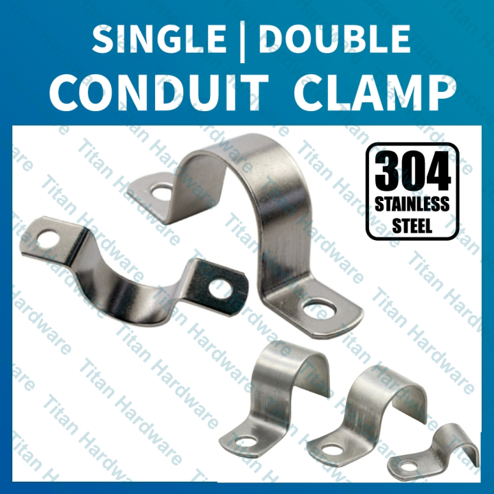Code Rsc Clamp 2pcs Conduit Clamp 1/2 , 3/4 , 1 ,2 Stainless 304 For PVC Pipe EMT IMC ...