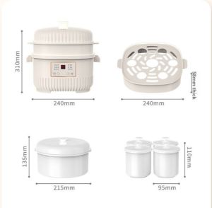 【in stock】WiFER 6L Electric Stew Pot Stew 300W Slow Cooker Free 5 small Stew Pots Fully Automatic Ceramic Soup Stew Safety Electric Stew Pot Steamer 炖盅/电炖锅