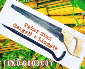 GERGAJI POTONG + LINGGIS PENGUNGKIT Paket 2in1