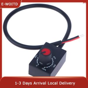 E-WOITD Mini DC 0-10V 1-10V Knob Dimmer 0-100% Scale Electronic Potentiometer for LED Dimmable Grow Lights Power Driver