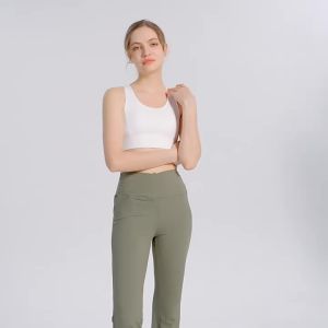 Al0-yoga  New Cross High Waist Yoga Pants Womens Micro-Pull Thin Exercise Dance Hip Lifting Running Quick-Drying Fitness Pants Womens Cross-Border-ALO