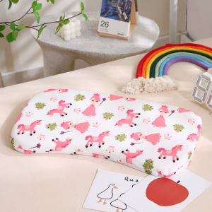 Baby Anti-Flat Head Slow Rebound Memory Foam Newborn Soft Prevent Flat Head Cartoon Pillow