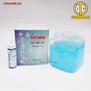 Gel siêu âm  dùng trong y tế siêu âm( Can 5 lít) hàng chính hãng star sonog an phú
