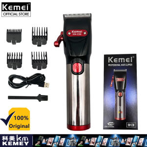 Kemei KM-238 tóc Clipper T9 tông đơ cắt tóc cắt máy Salon cắt tóc có thể sạc lại ban đầu dao cạo đầu dầu