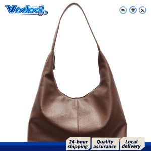 【Fast delivery】 Casual Womens Crossbody Hobo Bag with Zipper PU Leather Large Capacity Shoulder Bag for Travel and Shopping