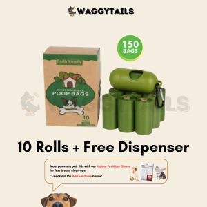 [SG] Biodegradable Eco-Friendly Thick Dog Poop Bag (4 10 24 Rolls)