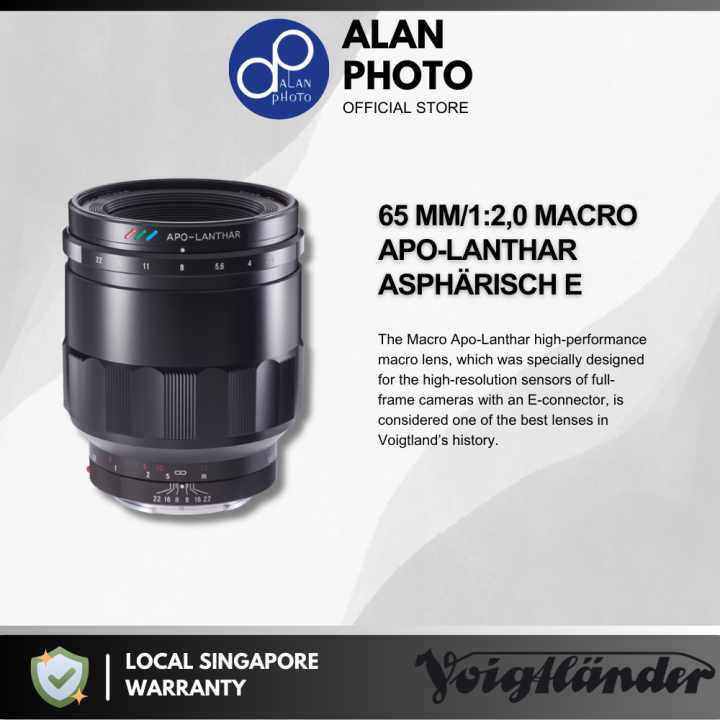 𝘾𝙡𝙚𝙖𝙧𝙖𝙣𝙘𝙚 𝙎𝙖𝙡𝙚𝙨] Voigtlander MACRO APO-LANTHAR 65mm F2  Aspherical Lens | [Sony E Mount] 65 mm/1:2,0 Macro Apo-Lanthar asphärisch E  | Lazada Singapore