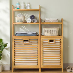 Dirty Clothes Basket Clothes Storage Basket Rack Multi-Functional Bathroom Floor Multi-Layer Storage Rack