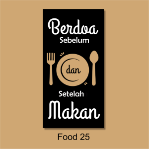 Hiasan Dinding Dapur Islami Pajangan Kayu Dekorasi Ruang Makan 003