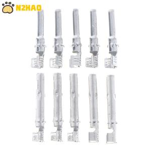 【N2HAO】 5 10Pairs MC4 Photovoltaic Connector Inner Core Male And Female Plug Terminals Positive And Negative Copper Tinned Metal Parts