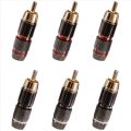 Monster 12PCS RCA Male Adapter Solder Connector for Audio Video CCTV IP Camera Security Coaxial Cable Solderness. 