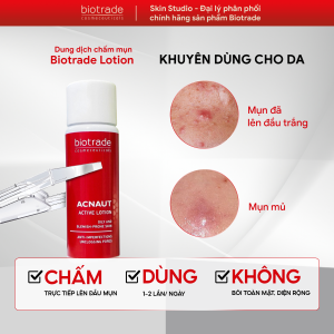 Dung dịch chấm mụn sưng viêm BIOTRADE ACNAUT LOTION 15ML
