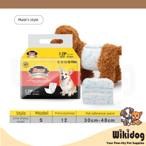 [Wikidog] Male Dono Disposable Wraps Pet Dog Male Diaper Leak-Proof Belly Band for Male Dogs