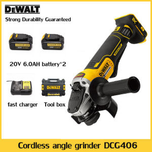 (ของแท้ 100%)DEWALT DCG406 เครื่องเจียรไร้สายแบบไม่มีแปรงถ่าน เครื่องเจียรมุมไร้สายแบบปรับความเร็วได้ เครื่องเจียรขัดแบบไม่มีแปรงถ่าน