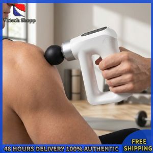 Vktech Mini Fascia Handheld Electric Massager for Pain Relief and Muscle Relaxation in Red Color Fitness Accessory
