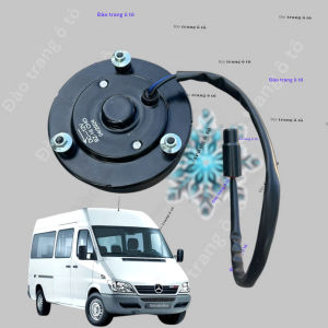 Mô tơ quạt dàn nóng 12v mẹc 16 chỗ mô tơ phụ tùng điều hoà xe ô tô mô tơ quạt dàn nóng điều hoà xe