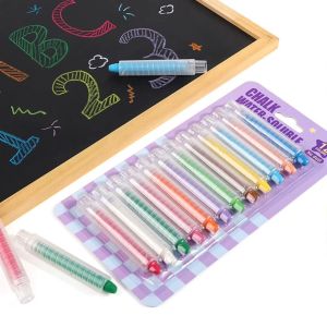 DAN LE Water Soluble Dustless Chalk Non-Toxic 6/12 Colors Drawing Crayons Creative Smooth Writing Easter Basket Stuffers for Kids Outdoor Play