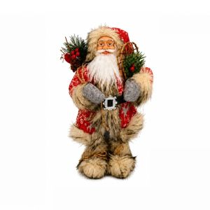 GAOSU 12 inch Búp bê ông già Noel Sáng tạo Dễ thương Tượng ông già Noel lớn Đồ trang trí bàn làm việc 3D Búp bê ông già Noel đứng Đồ trang trí nhà cửa dịp Giáng sinh