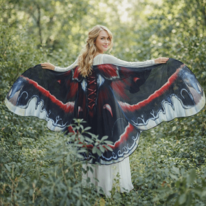 Carnival Moth Butterfly Cape Halloween Party Butterfly Peacock Shawl Show Dress Up Butterfly Cosplay Costumes Female