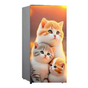 Stiker Kulkas 1 Pintu /Kulkas 2 pintu/Kompor/ Mesin Cuci / Ricecoker Motip Kucing ( COD ) Fly Star Store