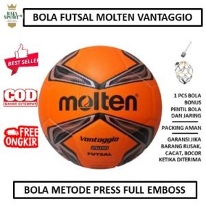 Bola Kaki Futsal Dewasa Molten - Bola Futsal Molten Vantaggio - Bola Futsal Original Asli - Bola Futsal Size 4 - Bola Futsal Empuk Murah - Bola Futsal Dewasa Anak-Anak
