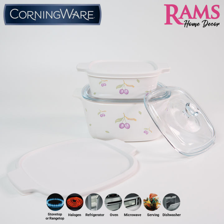 Corningware Pcs Meal Maker Casserole Set with Glass Lids - Main Image
