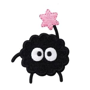Dust Balls Embroidery Appliques Iron on Applique Iron/Sew On Clothing Patches Embroidered Fabric Patches for Clothing